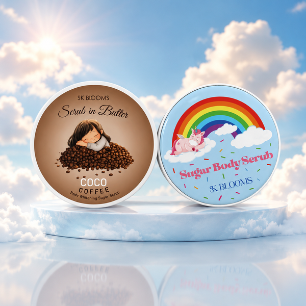 SK BLOOMS Body Scrub Set Coco Coffee And Sugar Body Scrub With Natural Ingredients For Body Whitening And Exfoliation Set Of 23764472