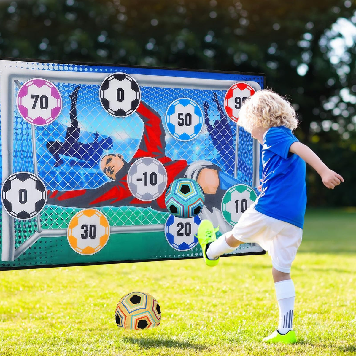 Indoor Outdoor Sticky Soccer Target Mat Game - Toy Product Designed For Playtime And Daily Fun Routine. 3762798