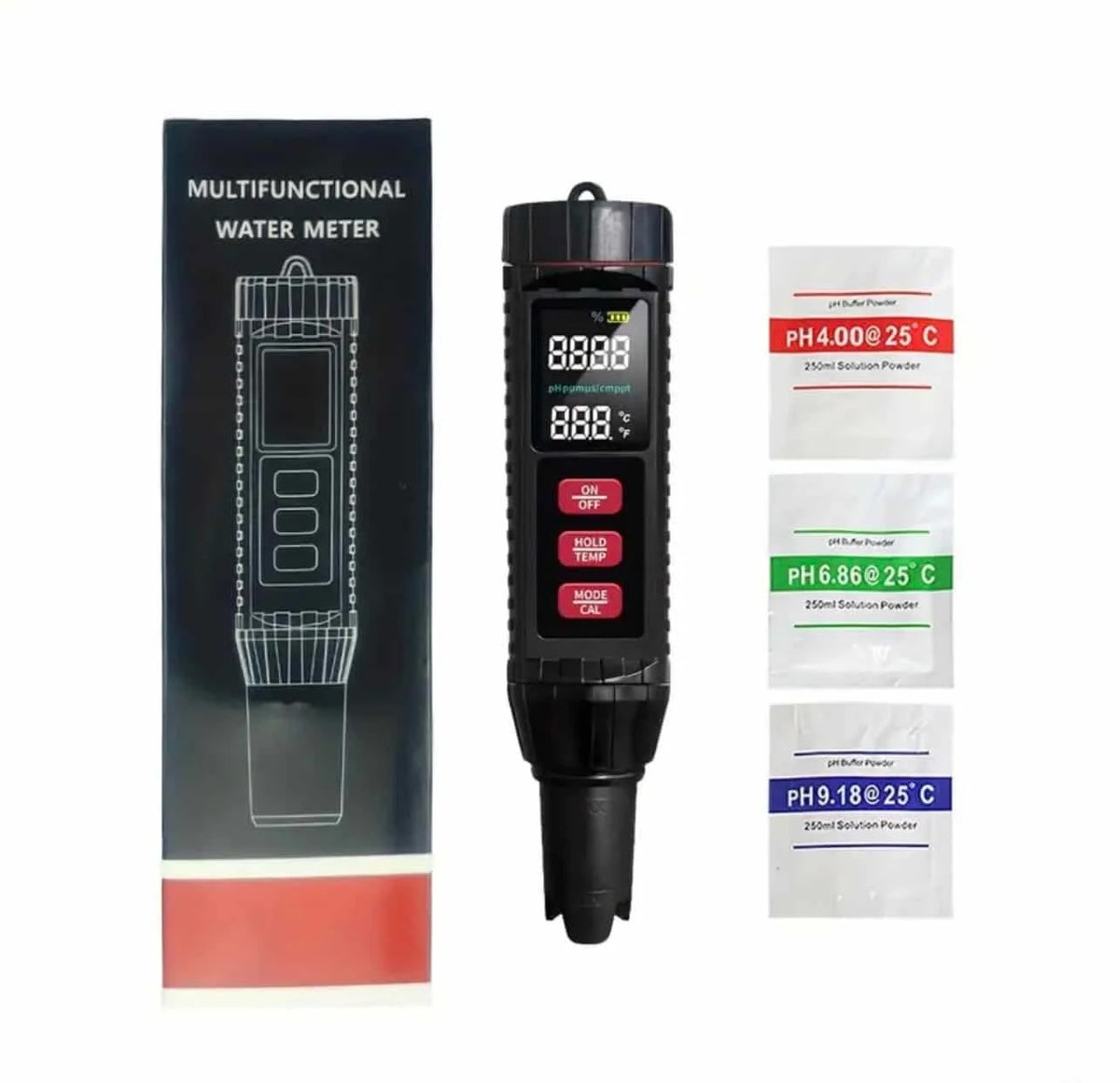 7 in 1 Water Quality Tester Meter Pen Diaital LCD PH / TDS / EC / ORP / TEMP / SG / Salinity Test Testing3764551