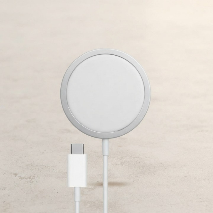 Magsafe Apple Wireless Mobile Charger Fast Charging Compatible All Devices - Electronic Accessory Designed For Power And Charging Routine3762582