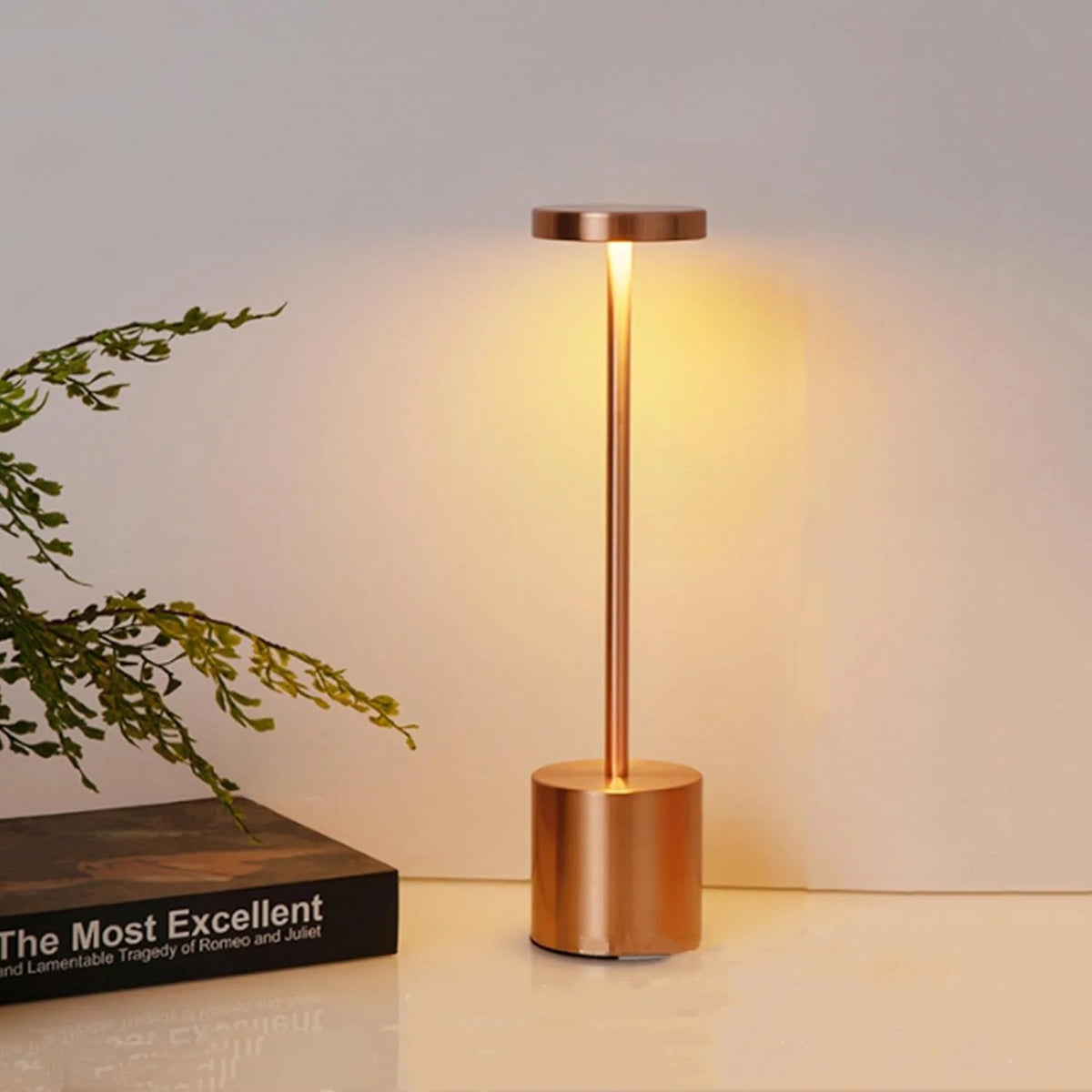 USB Rechargeable LED Night Light Desk Lamp 3 Color Touch Sensor Metal Table Lamp Random Colour Compact Portable Design For Home And Office (Colour Random)3764512