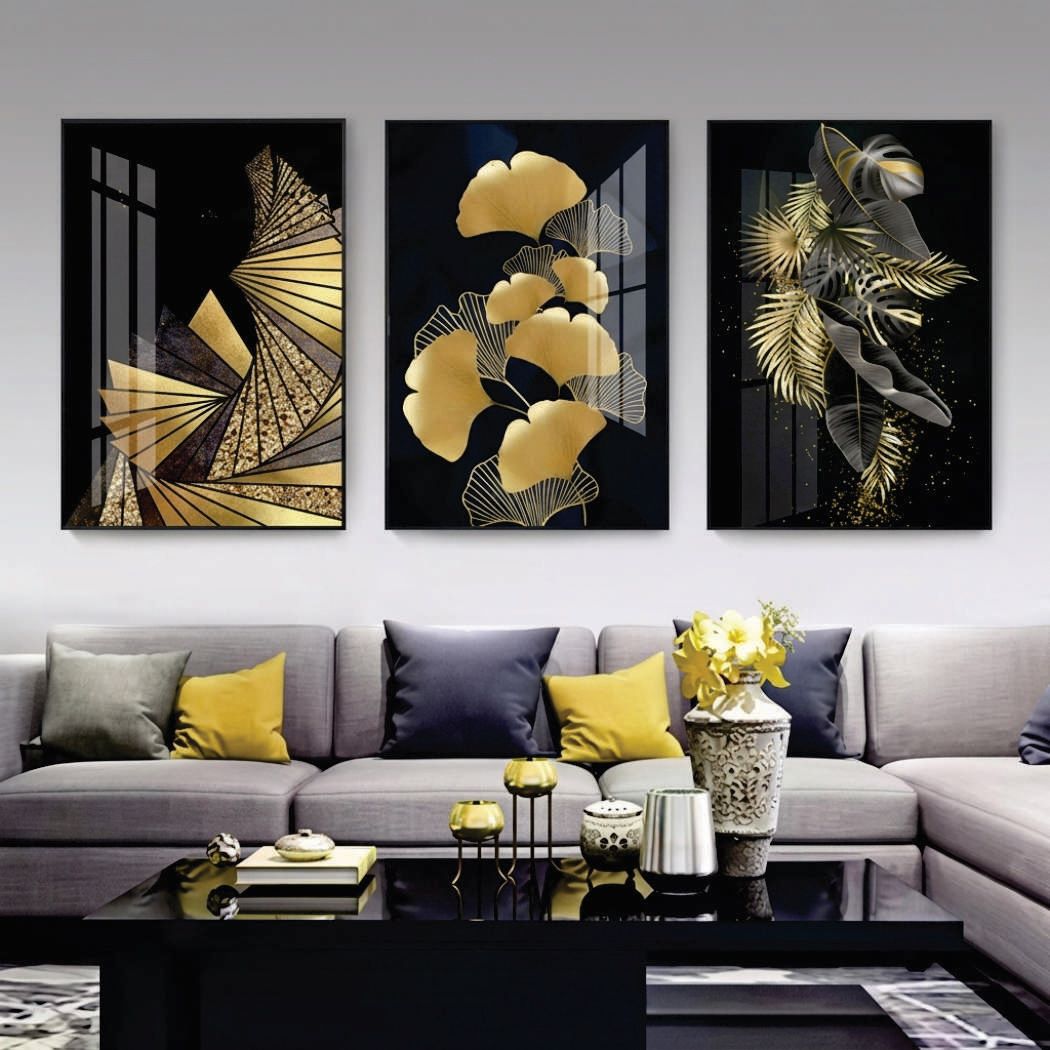 Set of 3 Premium Wall Art Photo Tiles – Modern Home Decor Sets 8x11. 3764681