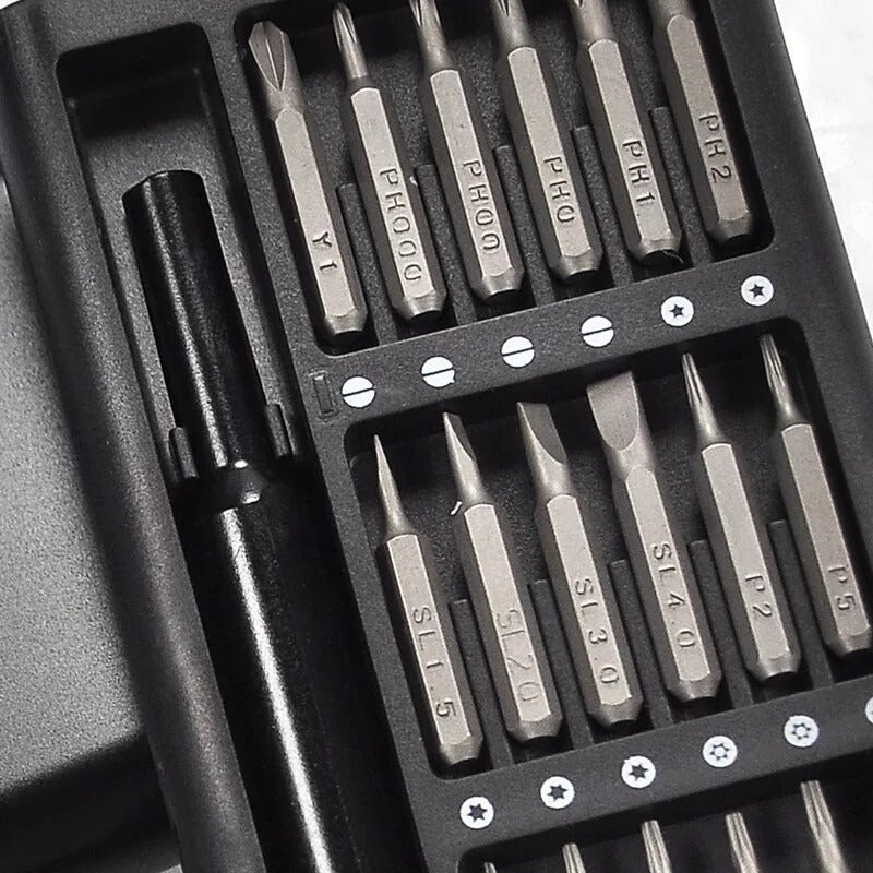 24 In 1 Screwdriver Bit Set Magnetic Disassembly Tool Durable Compact And Versatile Repair Kit For Daily Use3765164
