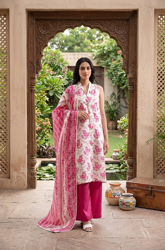 Saya Premium 3-Piece Printed Lawn Suit – Unstitched Summer Collection (saya replica)3765201