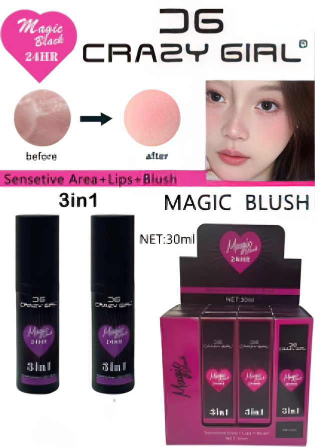 3 in 1 Crazy Girl Magic Pink Blush | 30ml3766041