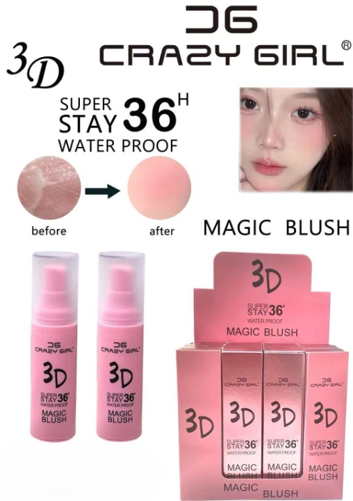 3 in 1 Crazy Girl Magic Pink Blush. 3766043