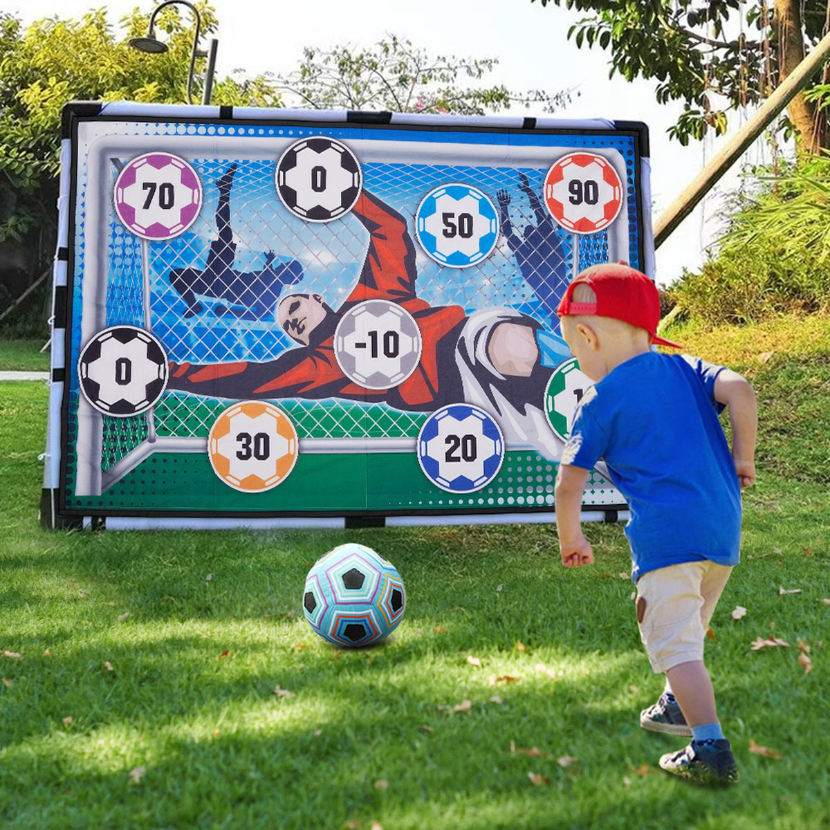 Indoor Outdoor Sticky Soccer Target Mat Game - Toy Product Designed For Playtime And Daily Fun Routine. 3762798
