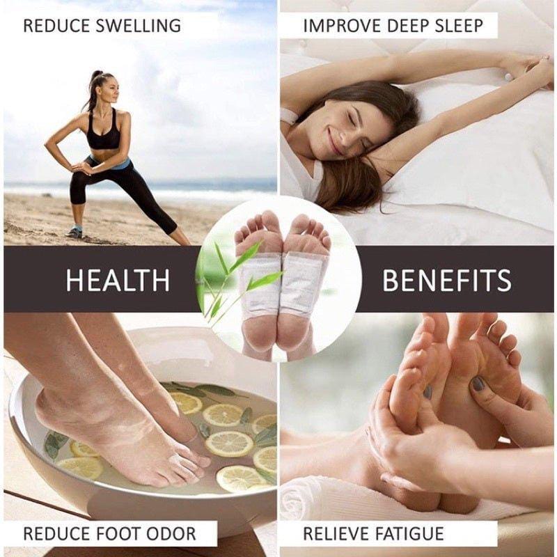 Kinoki Premium Natural Foot Detox Patches – Bamboo Vinegar Cleansing Foot Pads (Pack of 10)3762640