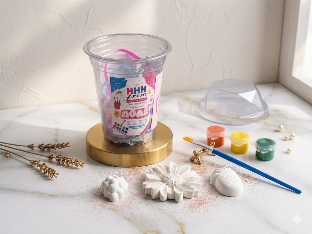 DIY Paint Kit For Kids Creative Play And Party Favors With Unpainted Plaster Figures Daisy Grapes Pineapple3760576