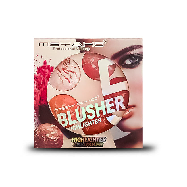 5-in-1 MSYAHO Professional Makeup Palette – 3D Highlighter, Blusher, Contour, Bronzer & Illuminator All-in-One Kit3146073