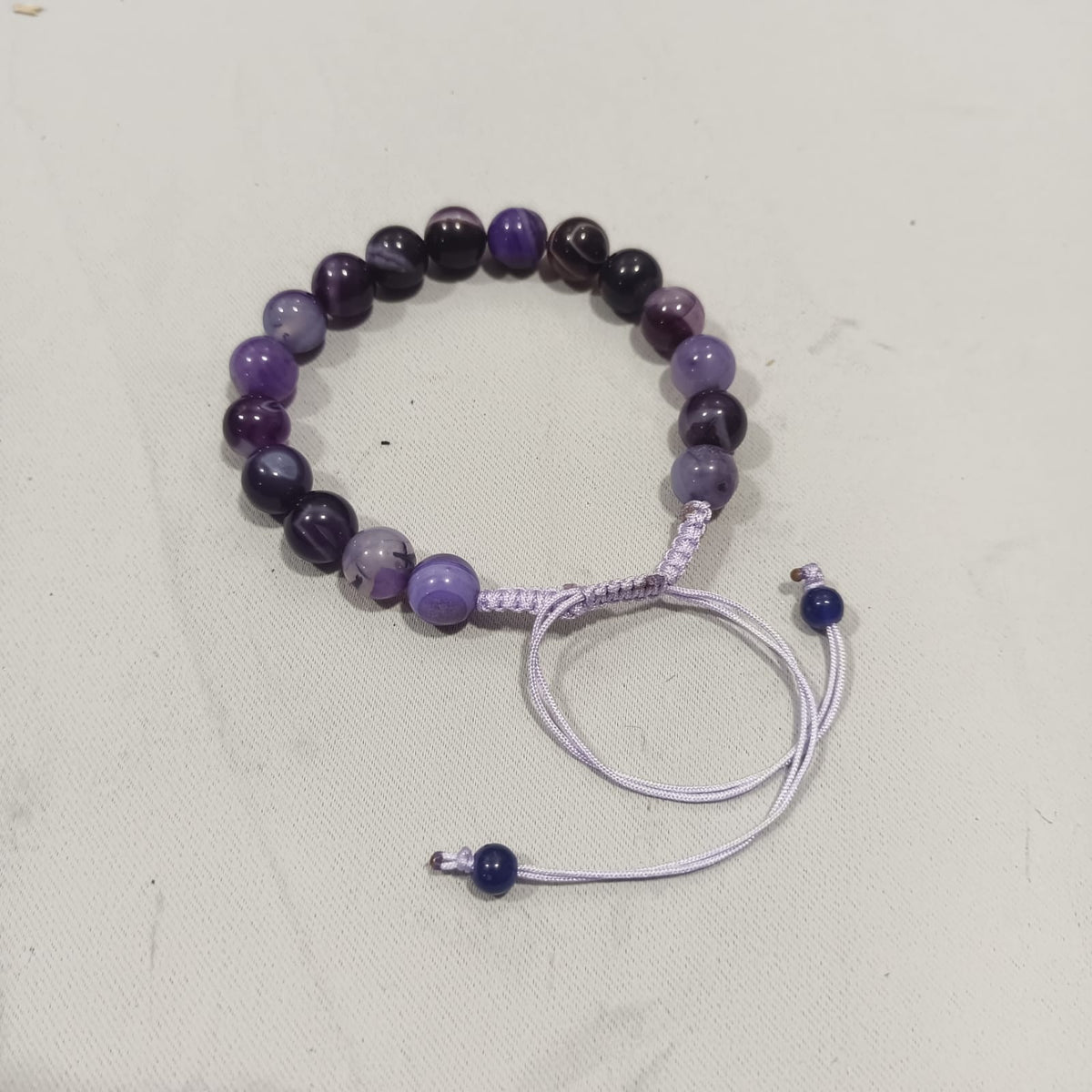 Amythest Stone Braclet - Natural Purple Crystal Healing Quartz Gemstone Stretch Wrist Band3761574