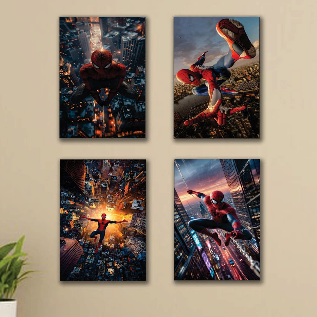 Set of 4 Premium Wall Art Photo Tiles – Modern Home Decor Sets 8x113762629