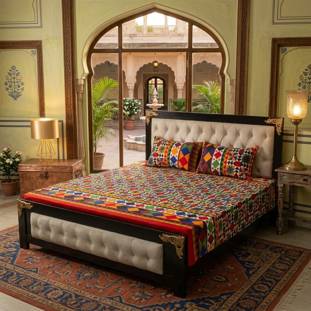 3D Crystal Cotton 3-piece Bedsheet Set AY0010061. 3765100