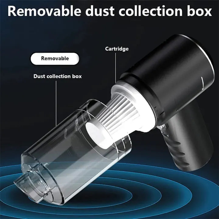 3-in-1 Portable Cordless Vacuum Cleaner – Compact Handheld Dust Cleaner with Removable Box3763848