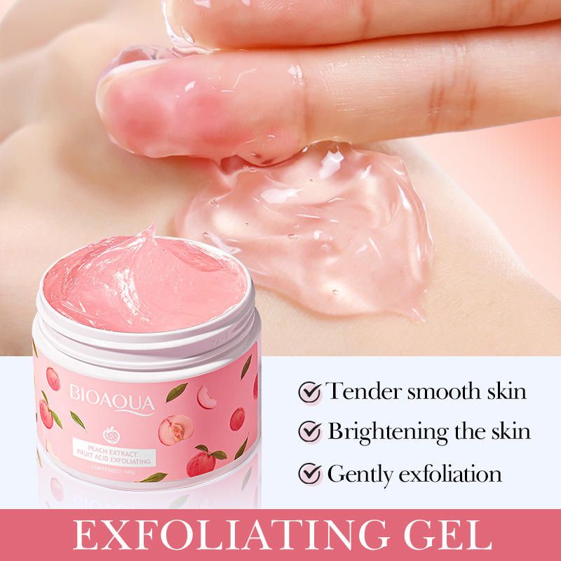 Bioaqua Whitening Face & Body Scrub Peach Gel - 140g3765531