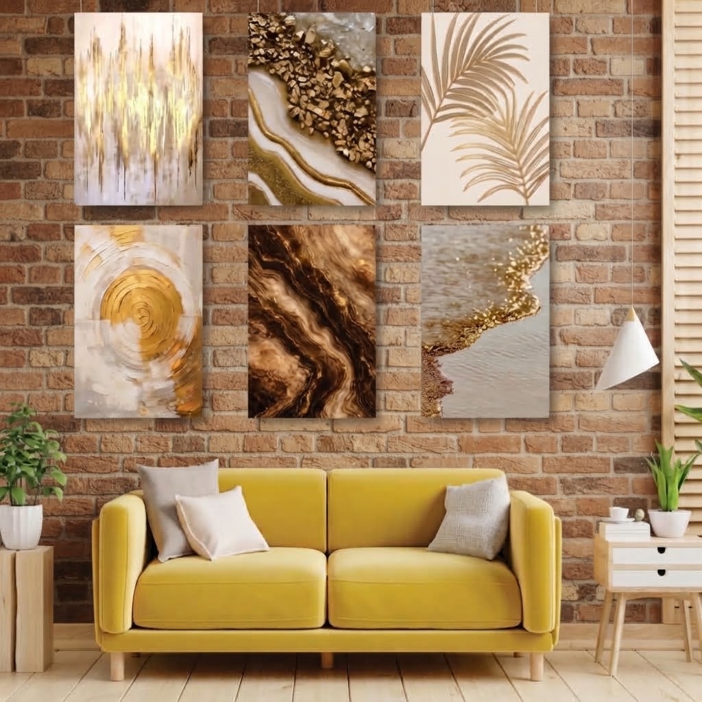 Set of 6 Premium Wall Art Photo Tiles – Modern Home Decor Sets 8x113765284