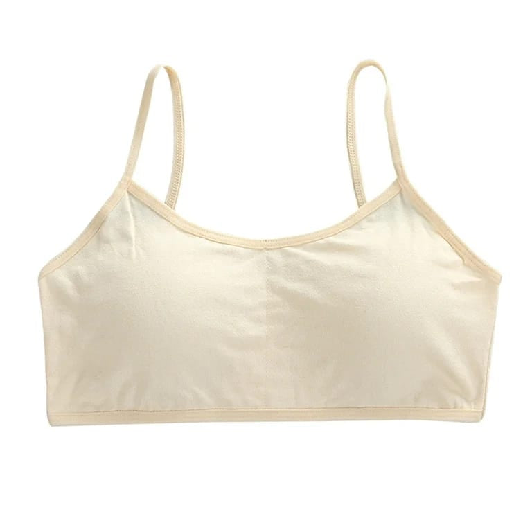 Teen Girls Soft And Comfortable Padded Cotton Sports Bra - Apparel Accessory Designed For Daily Comfort And Support Maintenance Routine (Free Size)