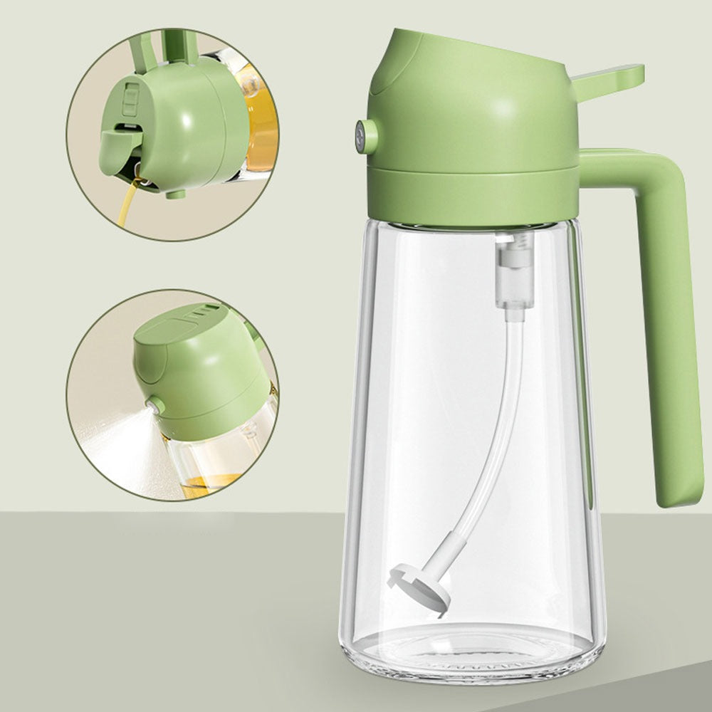 2-In-1 Oil Sprayer Bottle For Kitchen - Kitchen Accessory Designed For Cooking Oil Dispensing And Food Preparation Routine3762633