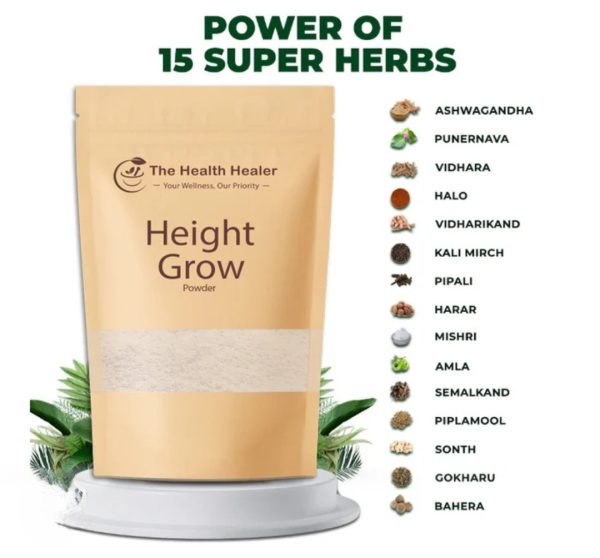 The Health Healer Height Grow Powder – 100% Natural Height Increase Supplement (60 Grams)3753512