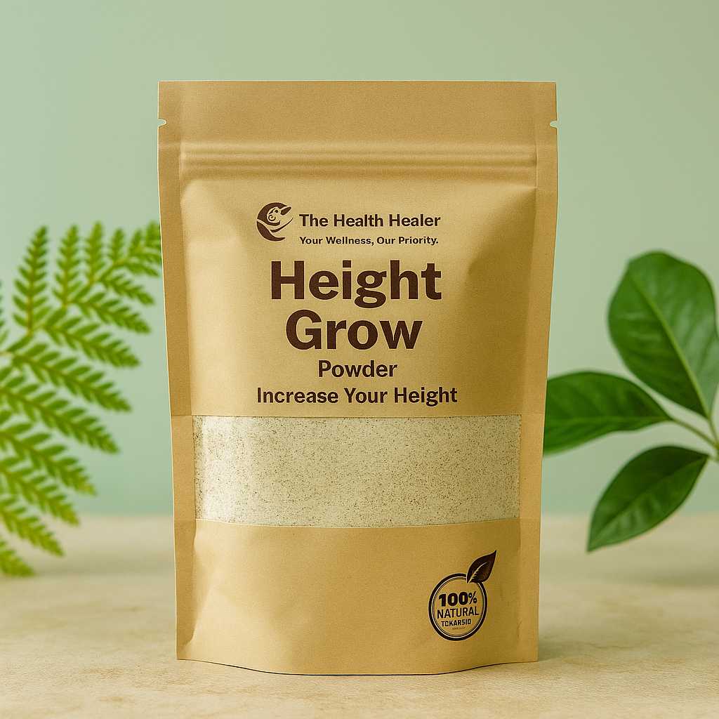 The Health Healer Height Grow Powder – 100% Natural Height Increase Supplement (60 Grams)3753512